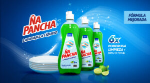 Ña Pancha renueva la fórmula de su lavavajillas líquido, ¡ahora con más potencia!